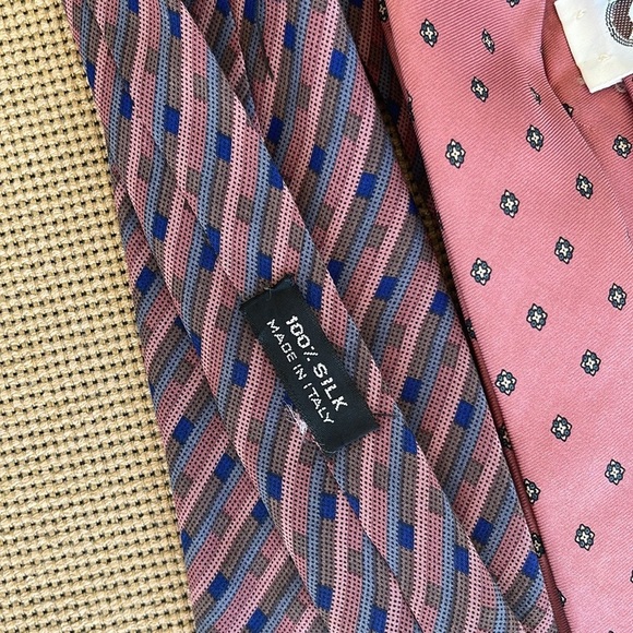 Men's Pink and Purple Ties Bundle Set of 3 - Picture 4 of 6